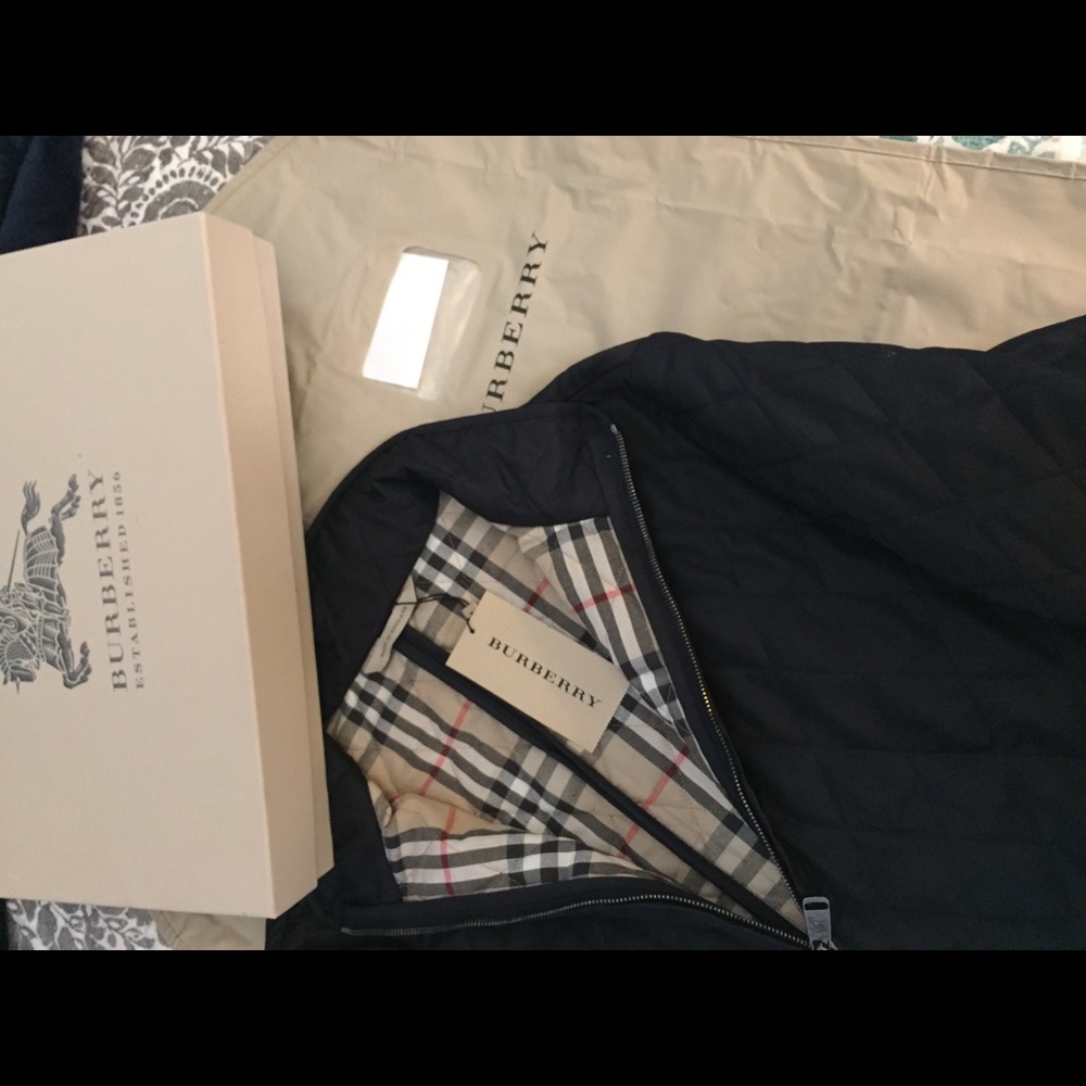 Burberry Edenson dark navy jacket.
